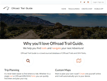 Tablet Screenshot of offroadtrailguide.com